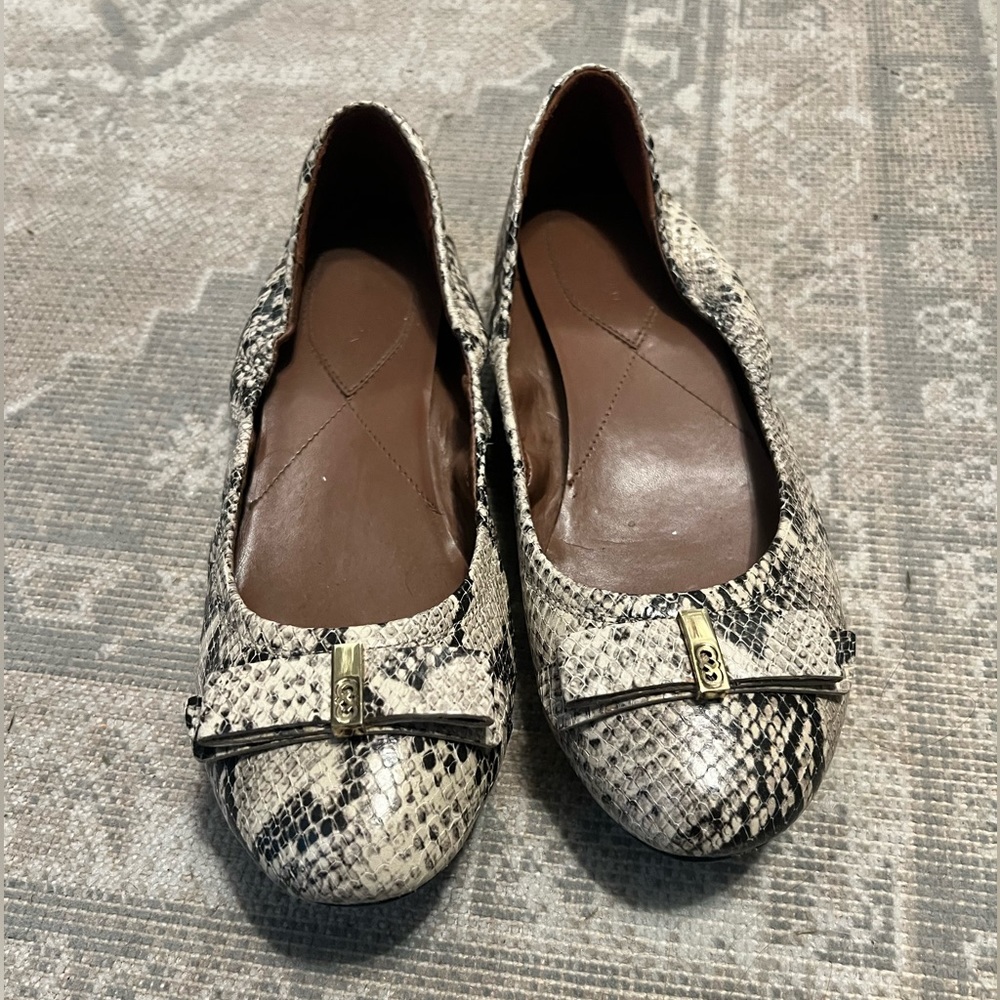 Snakeskin Cole Haan Flats